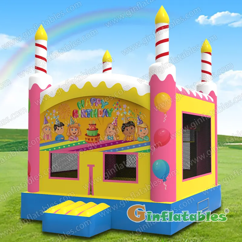 Birthday cake bouncer