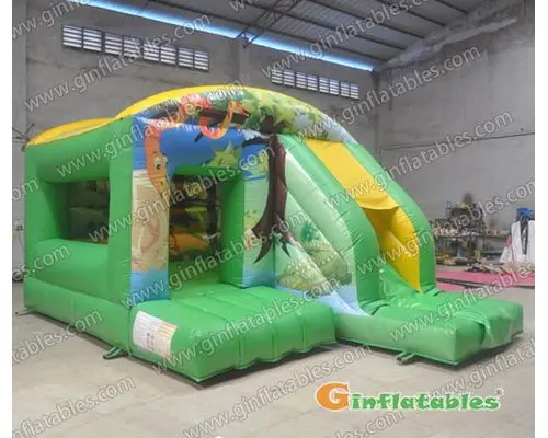 Jungle house with slide