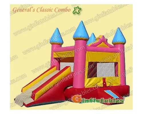 Pink castle combo bouncer on sale