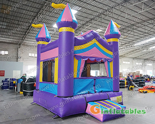 Inflatable purple castle