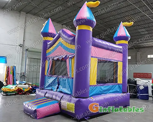Inflatable purple castle