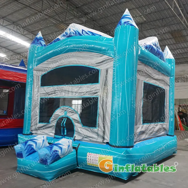 Snow mountain bounce house