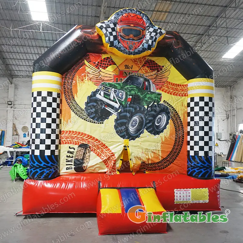 Racecar bounce house