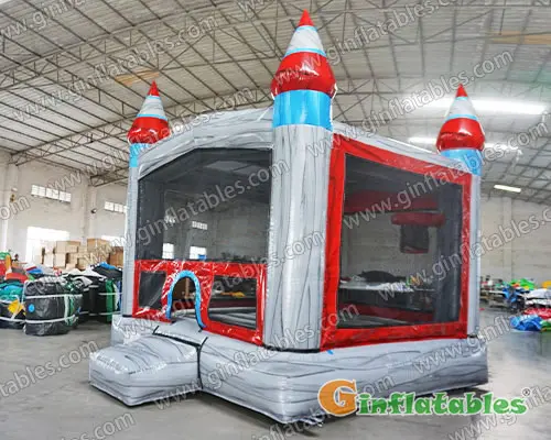 Grey marble bounce houses