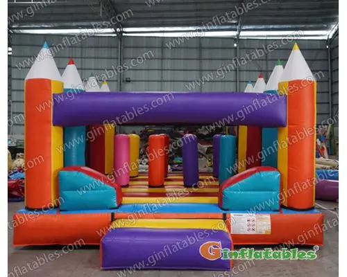 Crayon bounce house