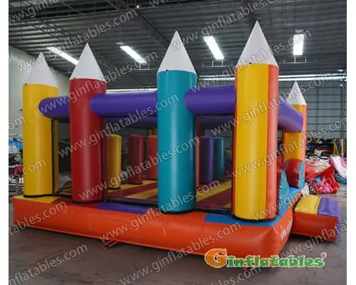 Crayon bounce house