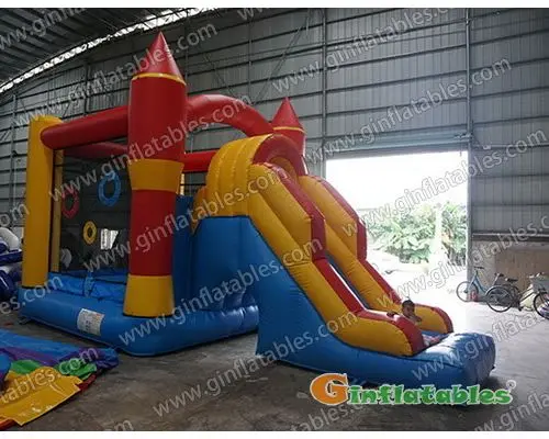 24.6' Inflatable bounce house with slide