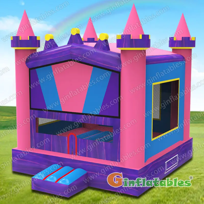 Pink bounce house