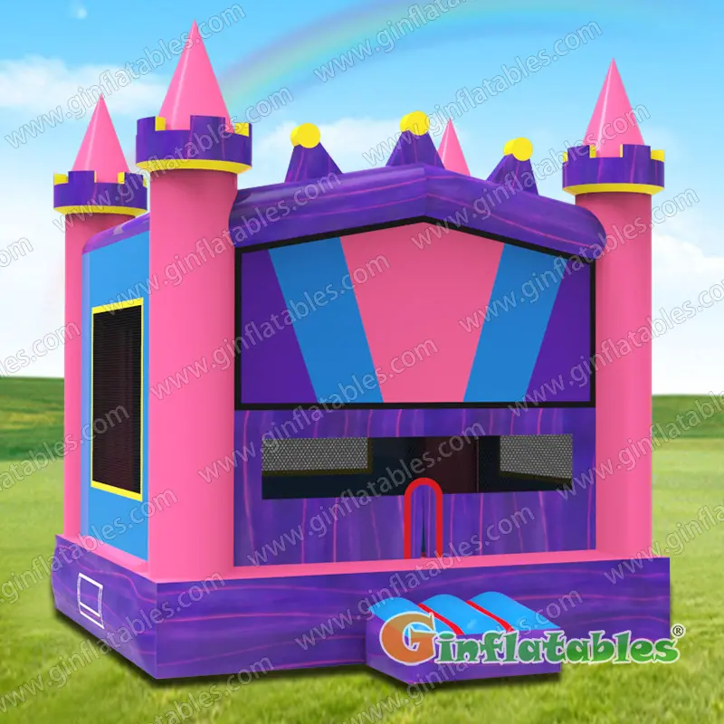 Pink bounce house