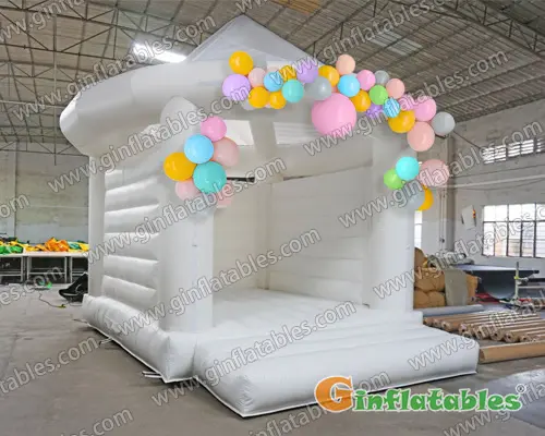 White wedding castle with roof