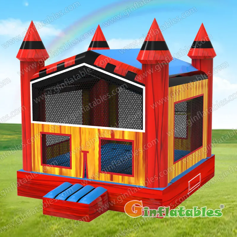 Red marble bounce house