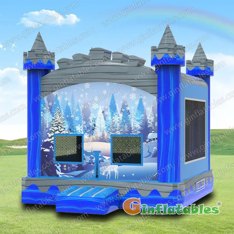 Frozen winter bounce house