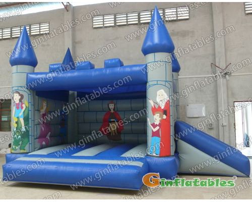 15ft blue bouncy castles