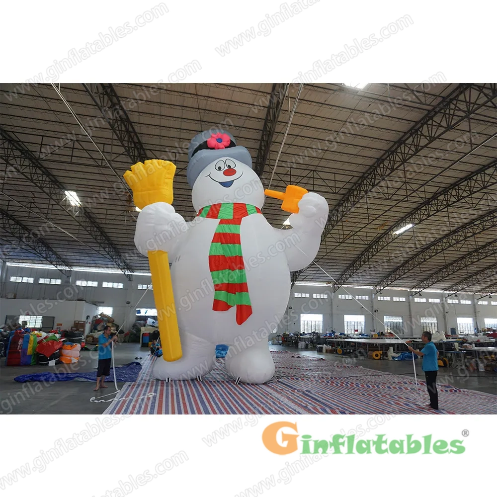Inflatable snowman