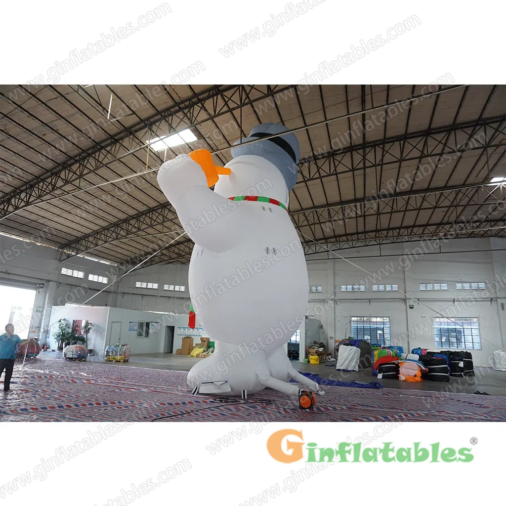 Inflatable snowman