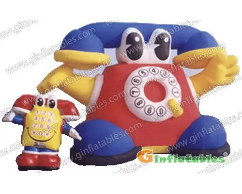 Traditional telephone inflatable advertising cartoon