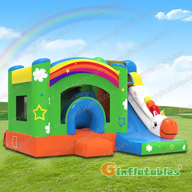 Unicorn inflatable combo