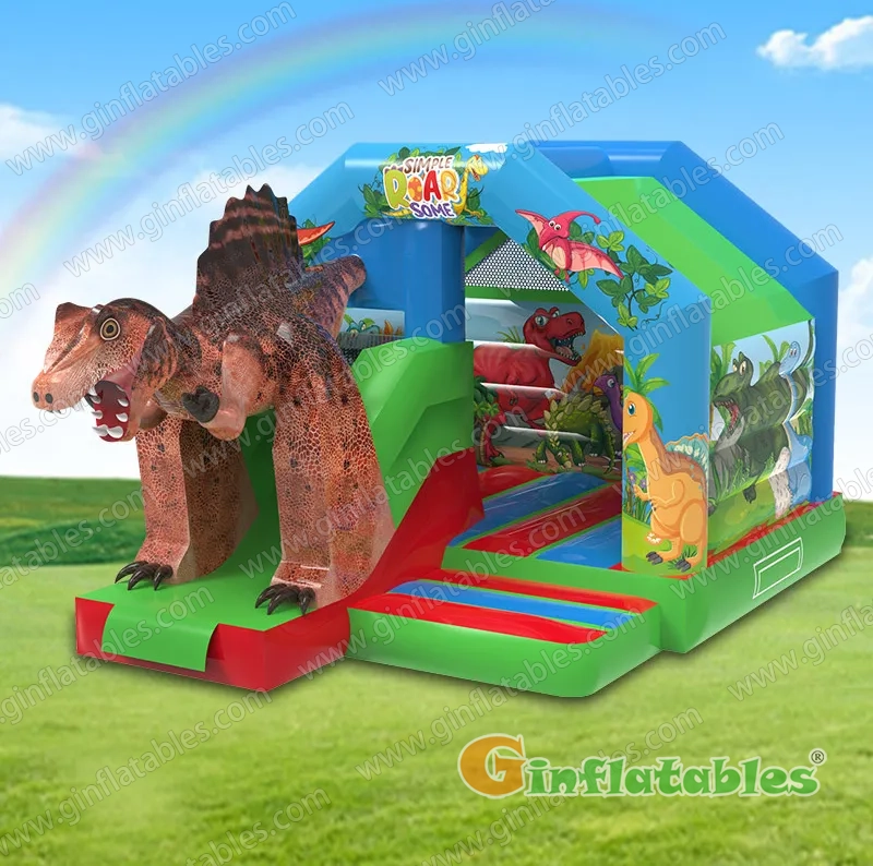 Slide Combo Dino Bouncy Castle