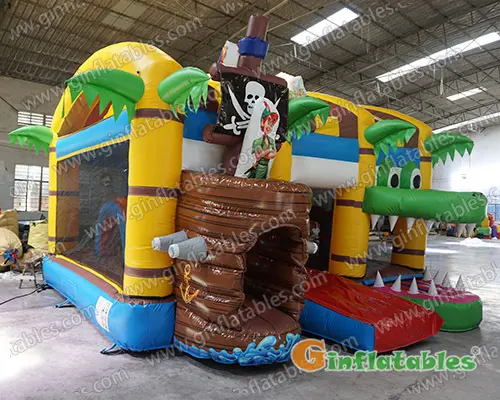 Pirate ship inflatable combo