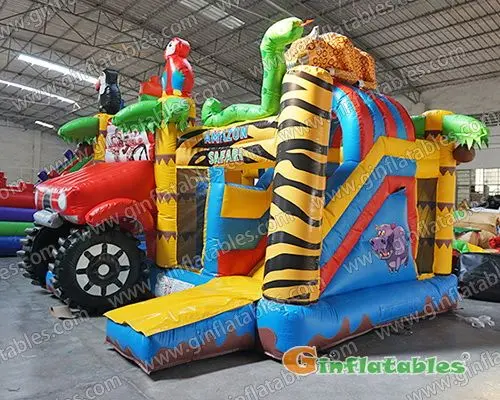 18 Amazon safari bounce house combo