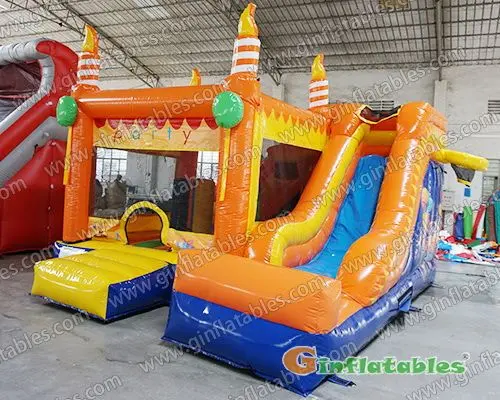 19ftL Birthday party inflatable combo