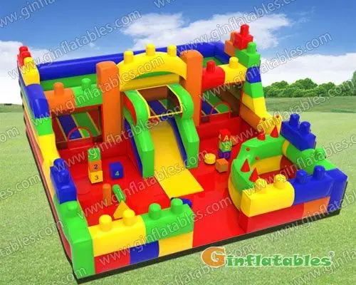 21 ft Building blocks playground with softplay