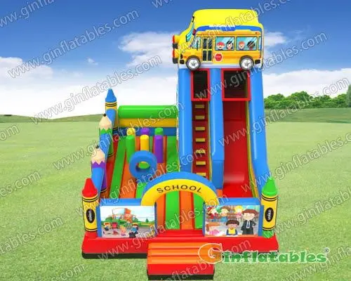 School bus playground