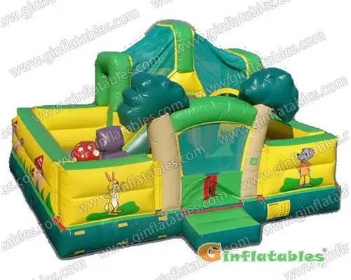 17ft Bouncy Zoo Inflatable Funland