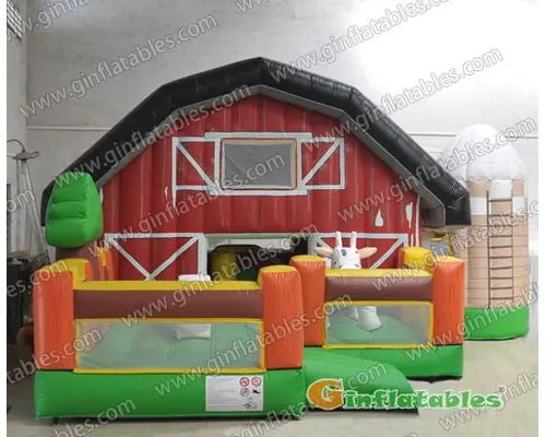 Inflatable farm funland