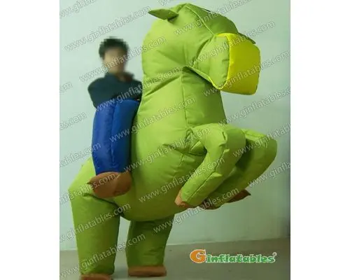 Gallop Green Horse Inflatable Moving Cartoon