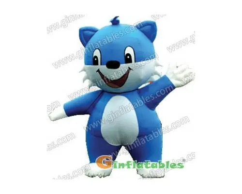 Blue Cat Inflatable Moving Cartoon