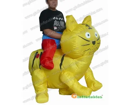 Golden Cat Inflatable Moving Cartoon