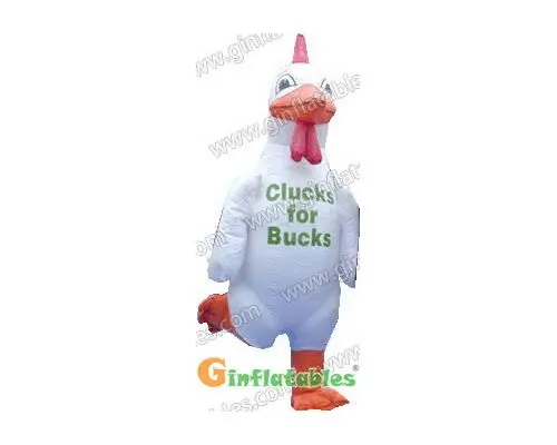 Clucks for Bucks Ad Inflatable Moving Cartoon