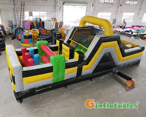 Inflatable ninja warrior course