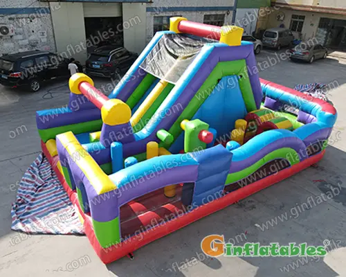 Retro Radical Run Inflatable Obstacle Course