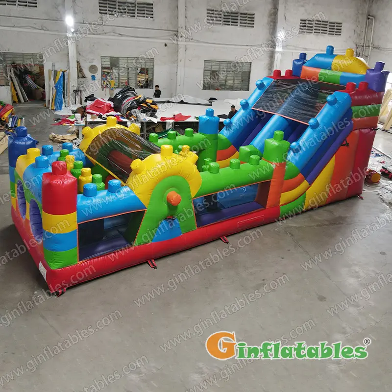 Building block obstacle course