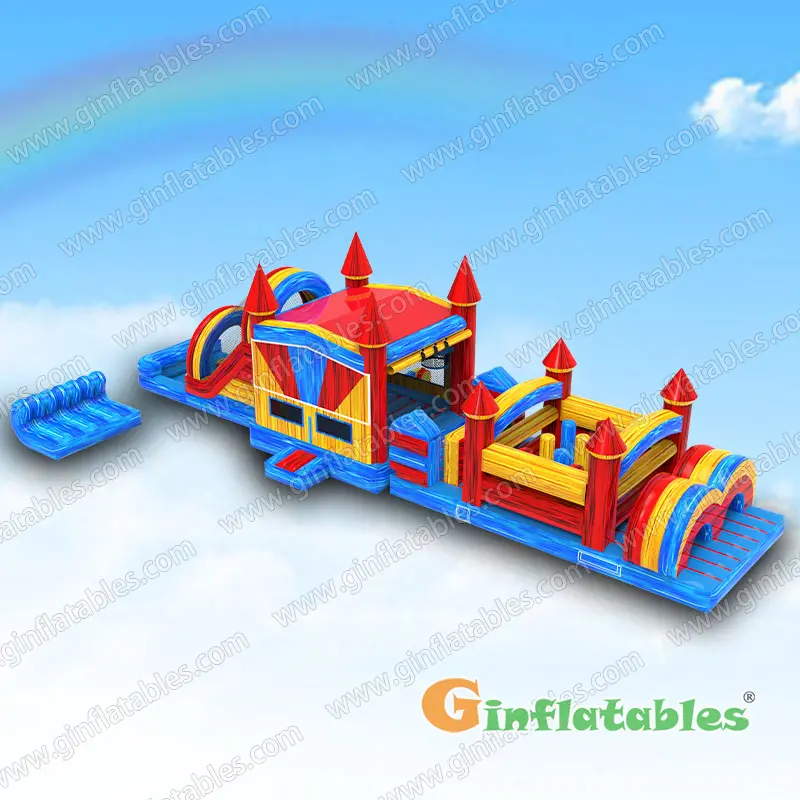 Marble Color Obstacle With Detachable Pool And Stopper