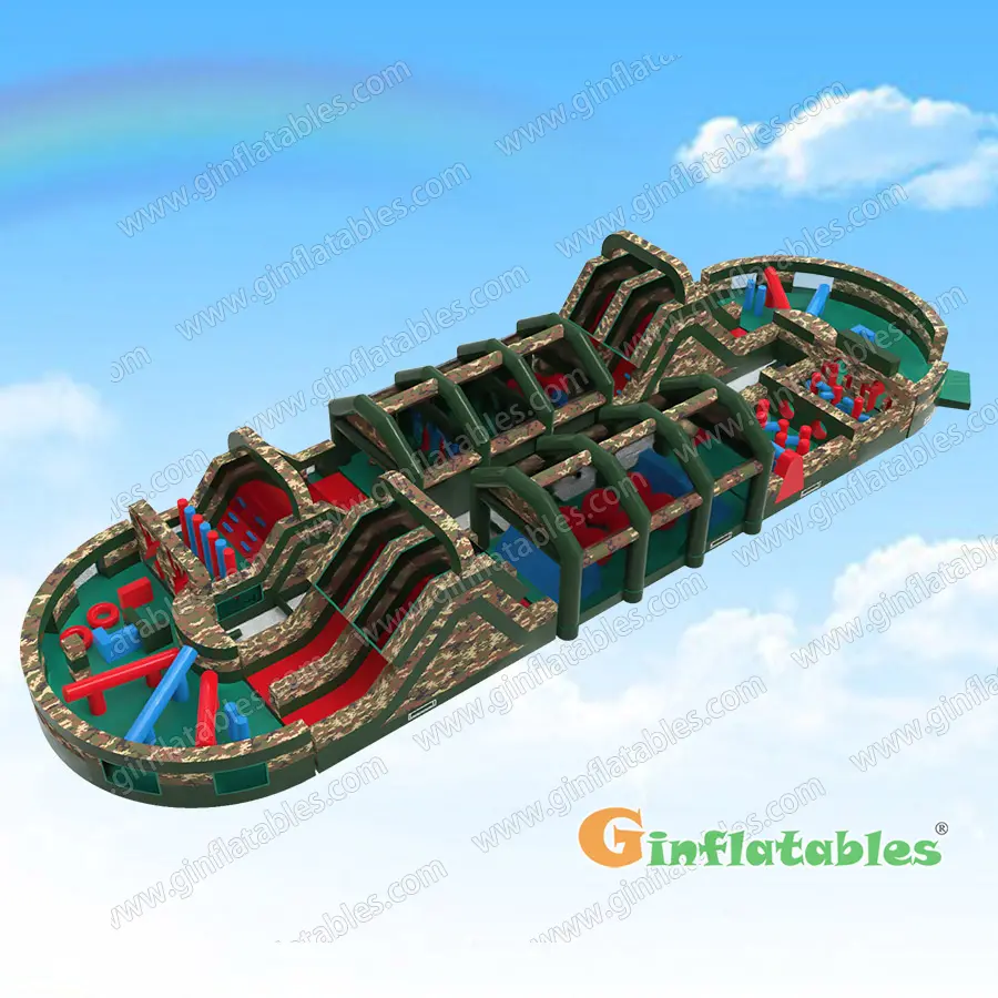 Camo giant obstacle course