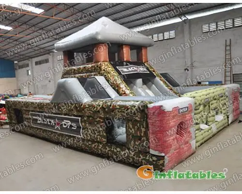 35ftL Inflatable Black Ops Obstacles