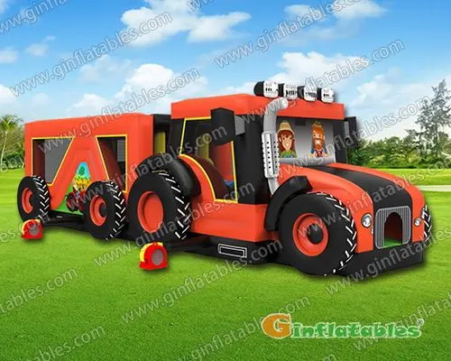 Tractor truck obstacle course