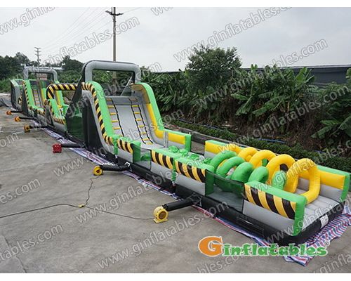 62' Inflatable Ninja Warrior Obstacle Course