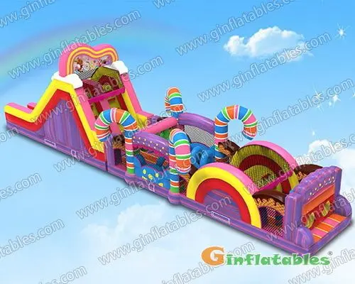 64.6 ft L Large Candy obstacle course