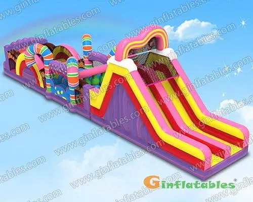 64.6 ft L Large Candy obstacle course