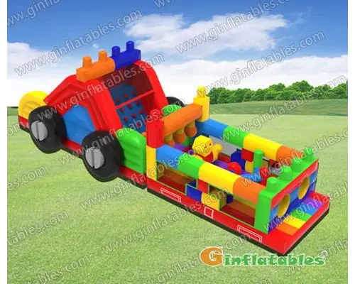 Building blocks obstacle course