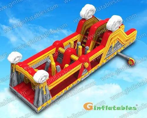 Volcano obstacle course