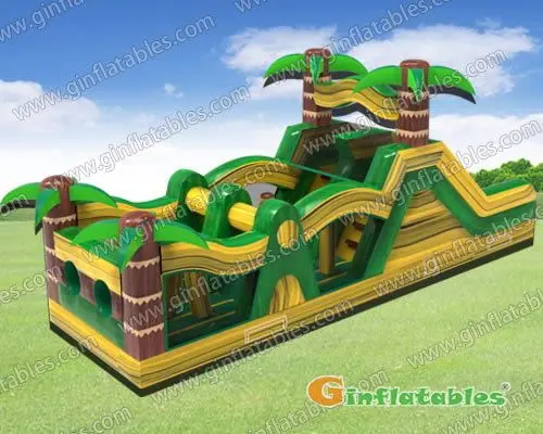 Palm trees obstacle course