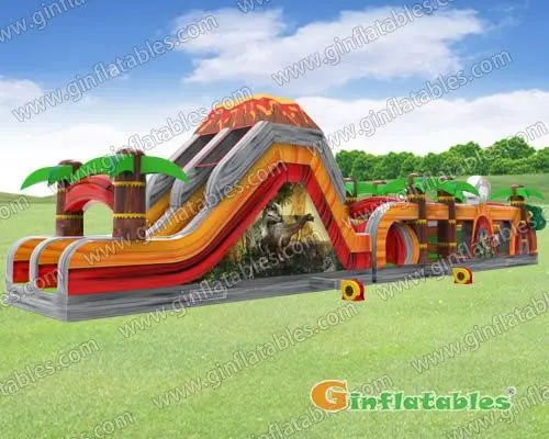 Volcano obstacle course