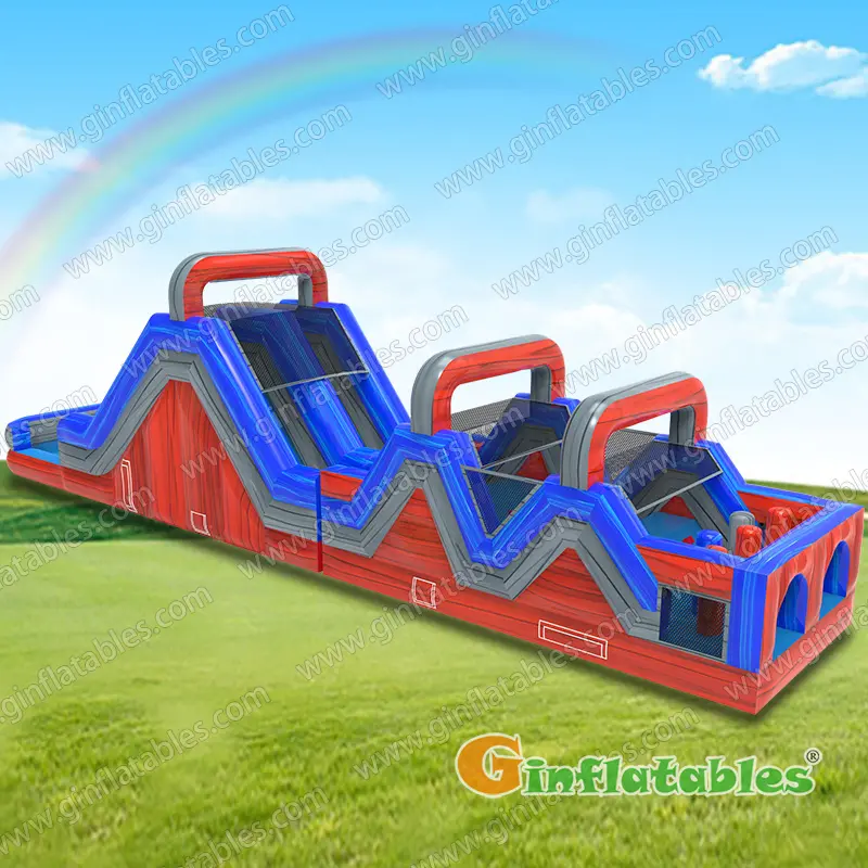 Red and Blue obstacle course