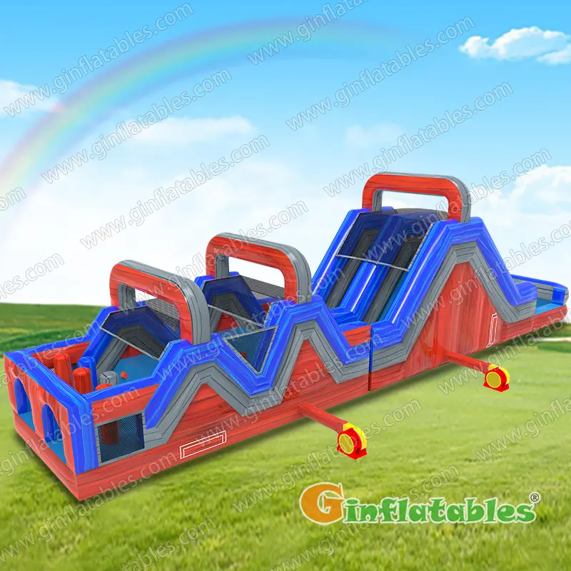 Red and Blue obstacle course