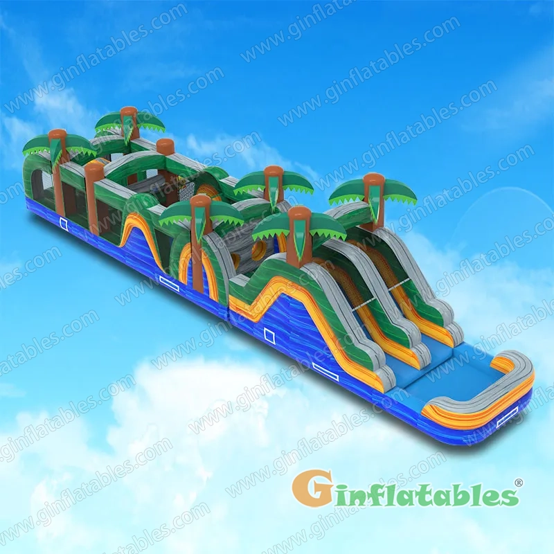 Waterfall obstacle course